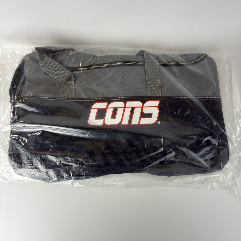 Vintage Converse CONS Duffle Bag Gray Black Large Gym Travel Sport Bag NWT NOS